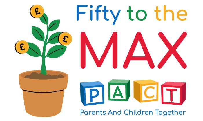 Fifty to the MAX Flyer Header Logo PACT